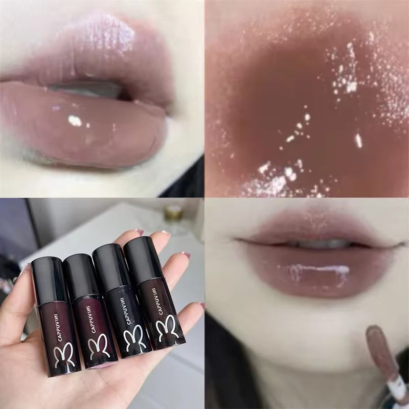 1/3Pcs Punk Gothic Black Matte Lipstick Brown Lip Satin Red Lip Tint Waterproof Sexy Liquid Liptsick Lip Gloss Korean Cosmetics