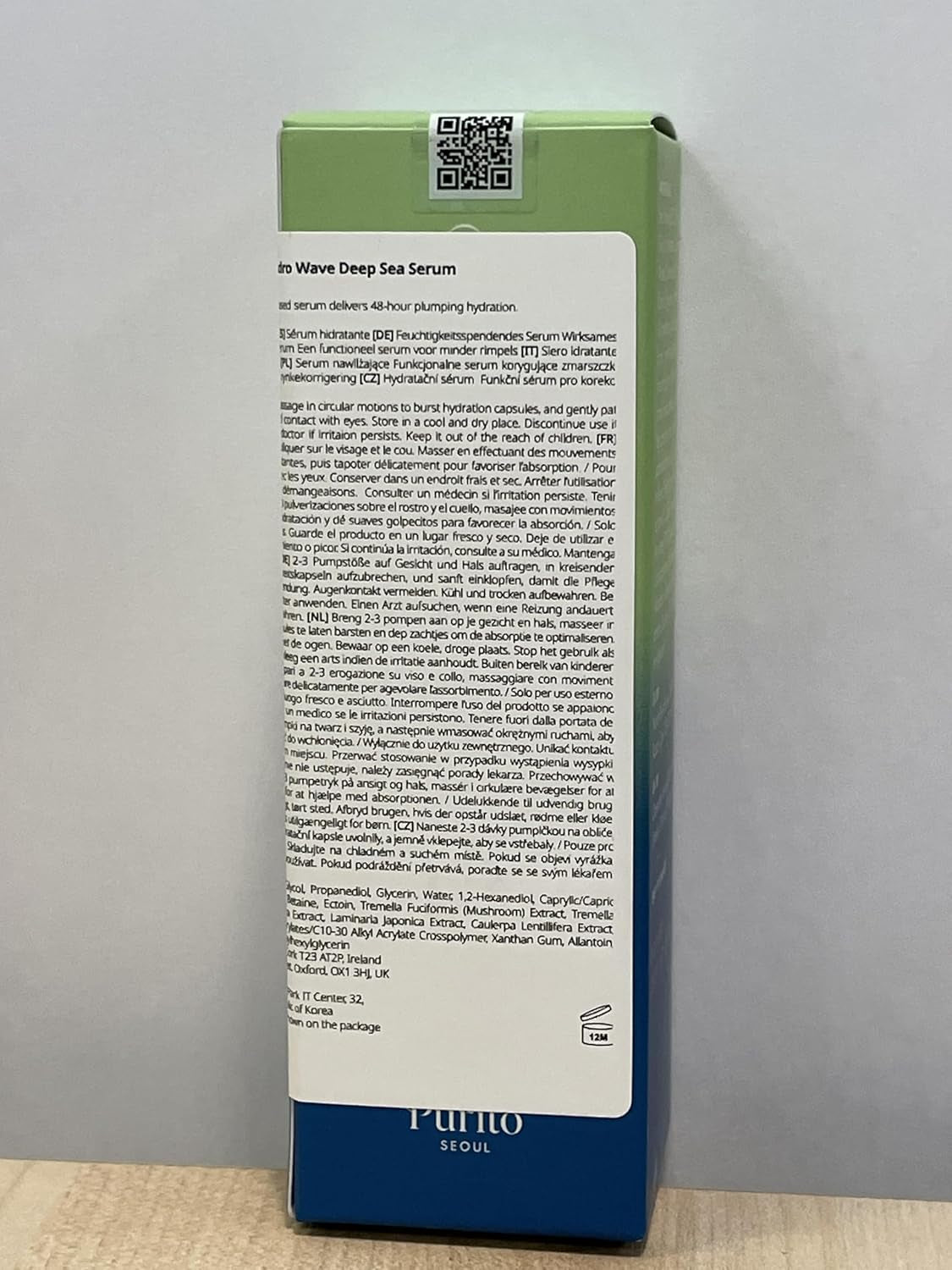 Deep Sea Serum, Lightweight, Hydrating, for All Skin Types, Ampoule, Facial Serum for Face, Vegan & Cruelty-Free, Korean Skin Care, 60Ml 2.02Fl.Oz