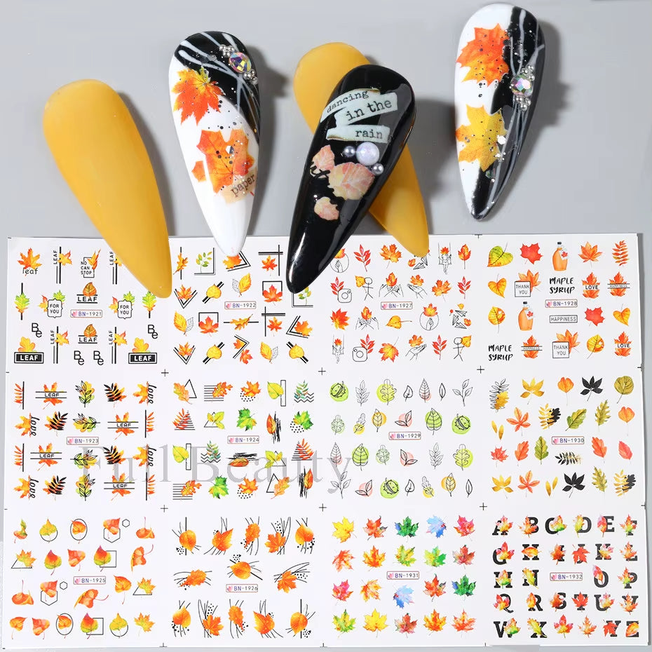 12Pcs Kawaii Cat Nail Water Sticker Anime Watercolor Design Foil for Nail Decals Cute Cartoon Watermark Transfer Manicure Slider