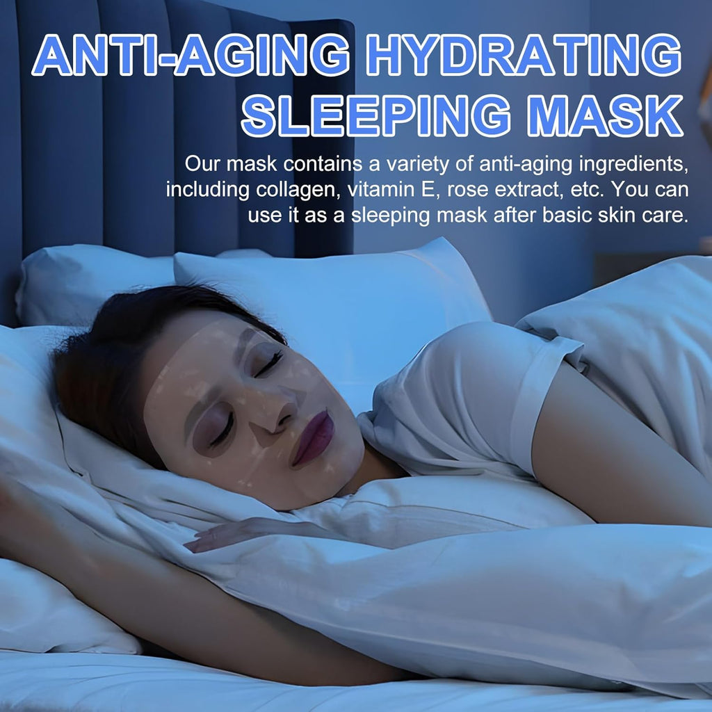 Bio-Collagen Real Deep Mask 6PCS, Bio Mask Collagen, Maschera Viso Al Bio-Collagene, Collagen Mask Overnight, Korean Mask Collagen, Deep Collagen anti Wrinkle Lifting Mask, Maschera Al Collagene