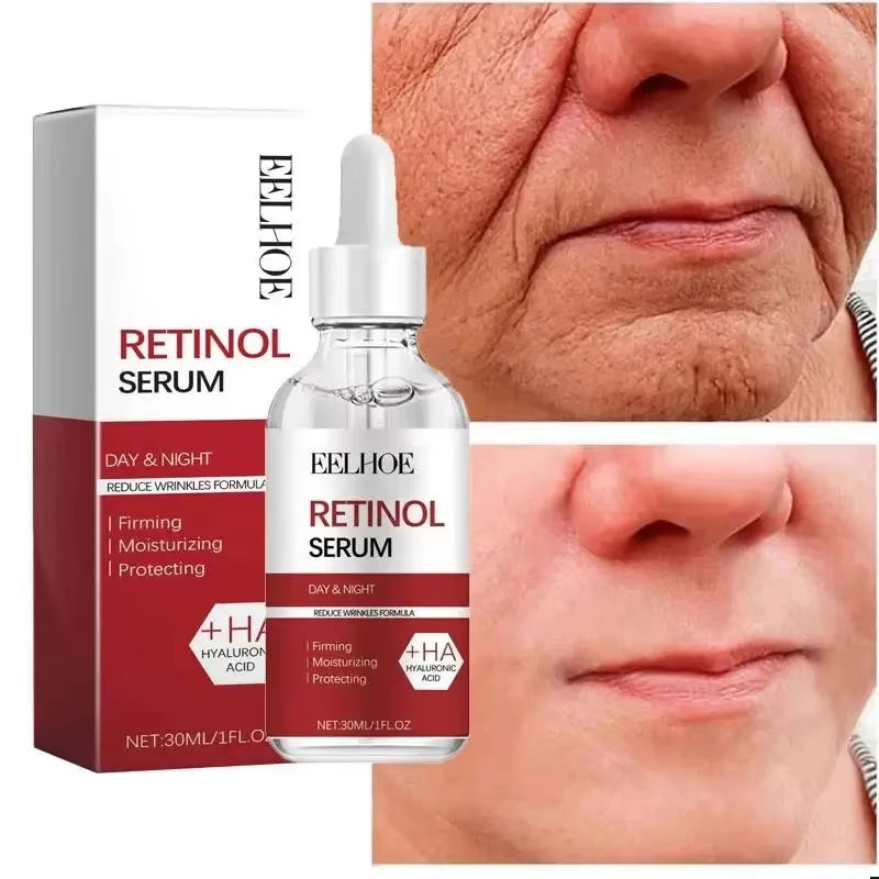 Retinol Wrinkle Remover Face Set Instant Firming Lifting Anti-Aging Serum Fade Fine Lines Whitening Korean Skin Care Product New