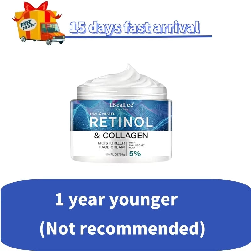 Retinol Anti-Wrinkle Cream for Men Collagen Anti-Aging Removal Face & Neck Wrinkle Efficient Moisturize Firming Korean Skin Care