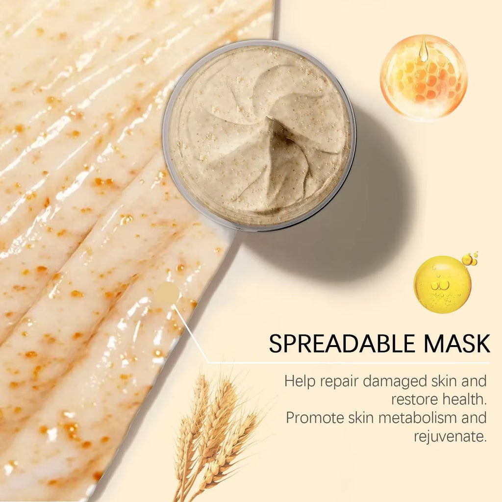 Rice Raw Pulp Mask Replenishment Moisturizing Fade Dark Spot Repair Sensitive Skin Shrink Pore Hydrating Mask Korean Skin Care