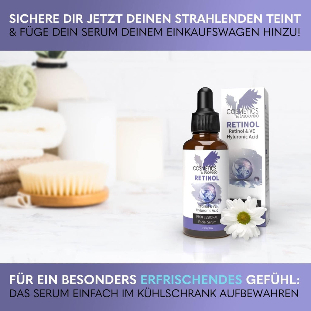 Korean Skincare Retinol Siero Ad Alto Dosaggio | + Acido Ialuronico + Vitamina C | Cura Del Viso Efficace Contro Rughe, Anti-Invecchiamento E Riduzione Dei Pori, Cosmetici Coreani 30 Ml, Skincare By