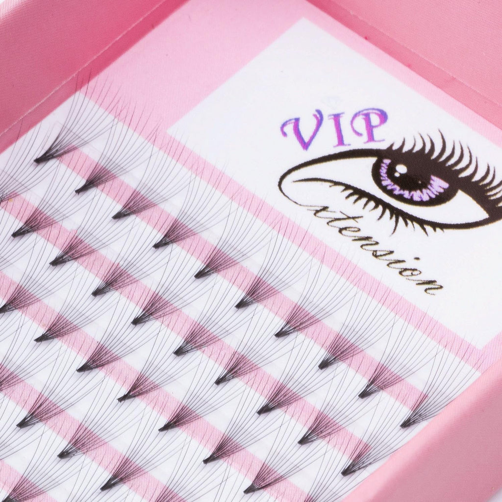 Extension Ciglia 10D - Ciglia Finte Ciuffetti - 0,07Mm - Curvatura D - 12 Mm - Premade Fan - Ciglia Volume Russo Effetto Hollywood Professionali