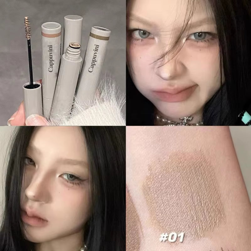 Cocoa Brown Eyebrow Tint Cream Waterproof Natural Eyebrow Tattoo Cream Light Color Eyebrows Make up Smooth Fluff Brow Dye Pencil