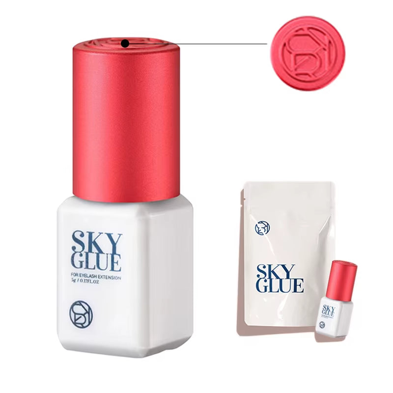 5 Bottles SKY S+ Glue Fake Eyelash Extension Korea Original 5Ml Red Cap Beauty Health Lava Beauty Shop Makeup Tools Adhesive