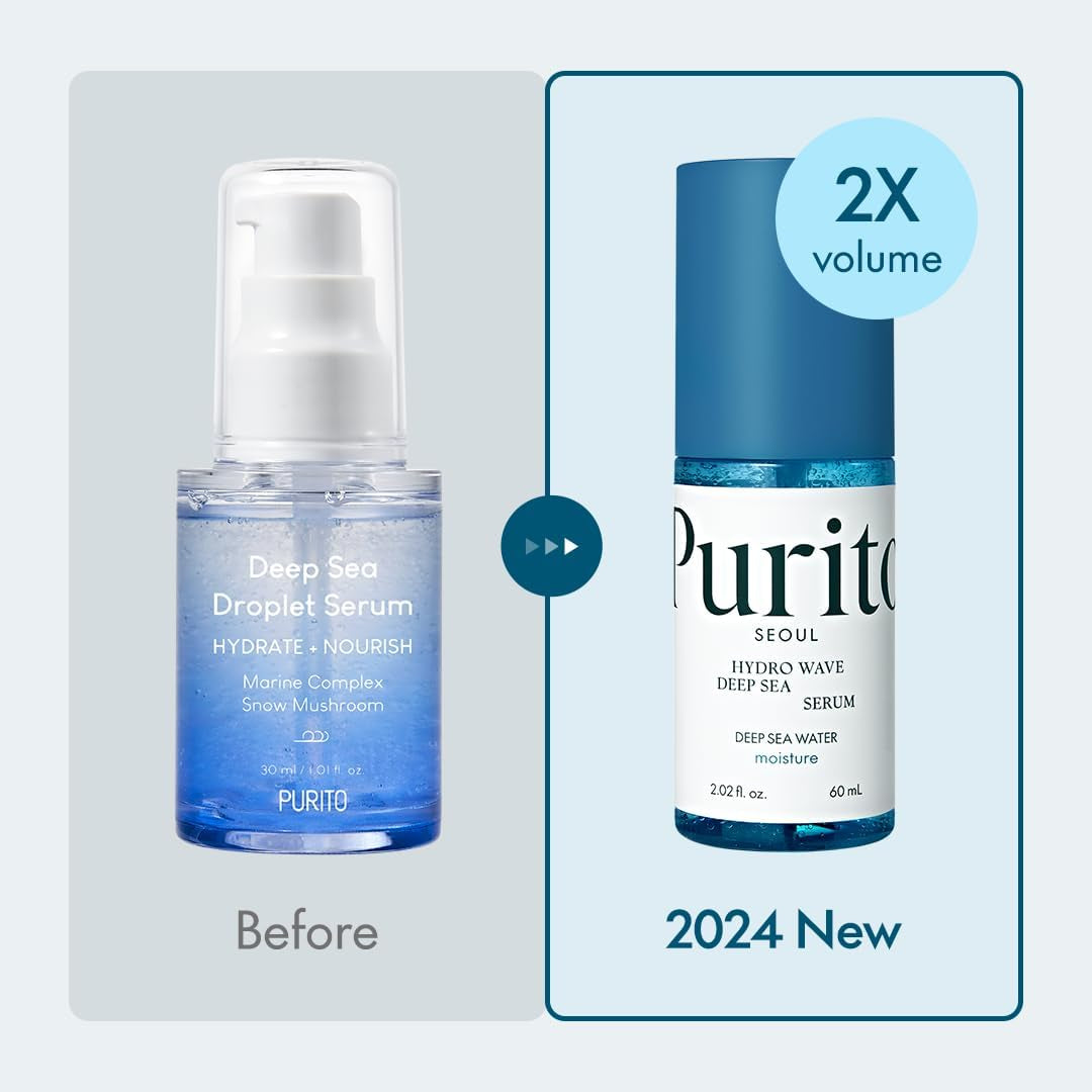 Deep Sea Serum, Lightweight, Hydrating, for All Skin Types, Ampoule, Facial Serum for Face, Vegan & Cruelty-Free, Korean Skin Care, 60Ml 2.02Fl.Oz