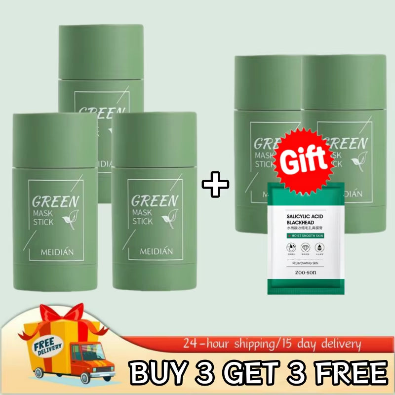 Blackhead Remover Acne Skincare Green Tea Mask Deep Clean Stick Mask Facial Dispel Acne Blemish Shrink Pore Skin Exfoliate Cream