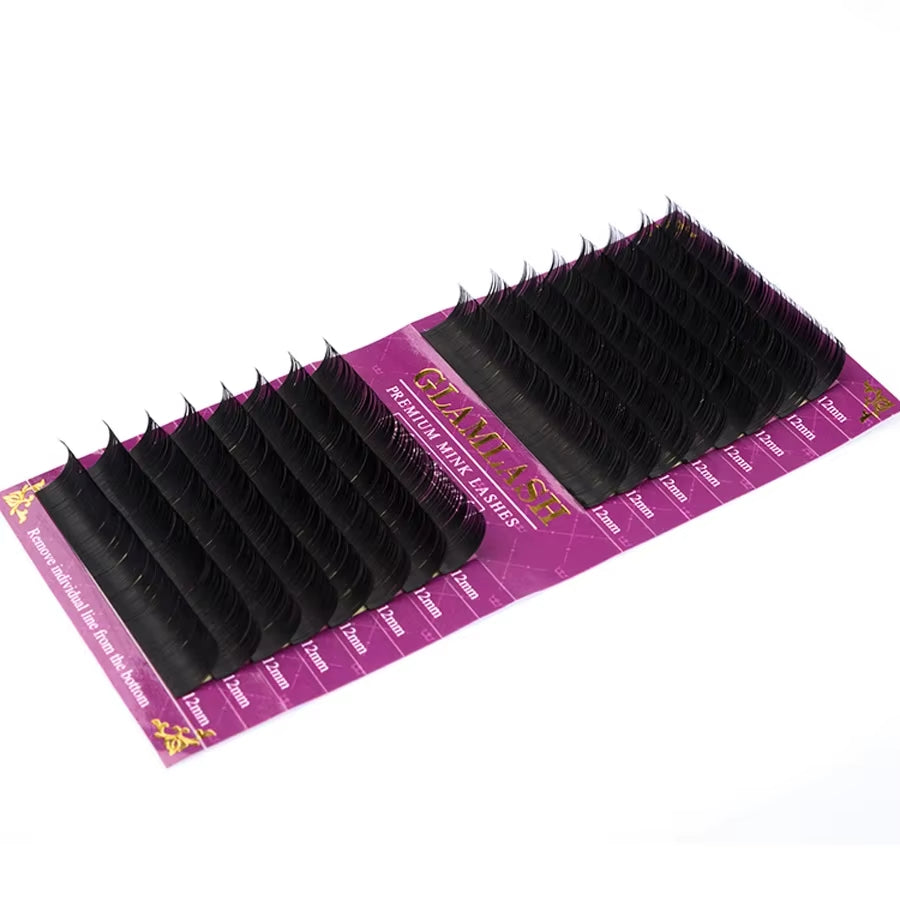 Wholesale 16Rows High Quality Mink Synthetic Eyelash Single Natural Eyelashes Fake False Eye Lash Make Up