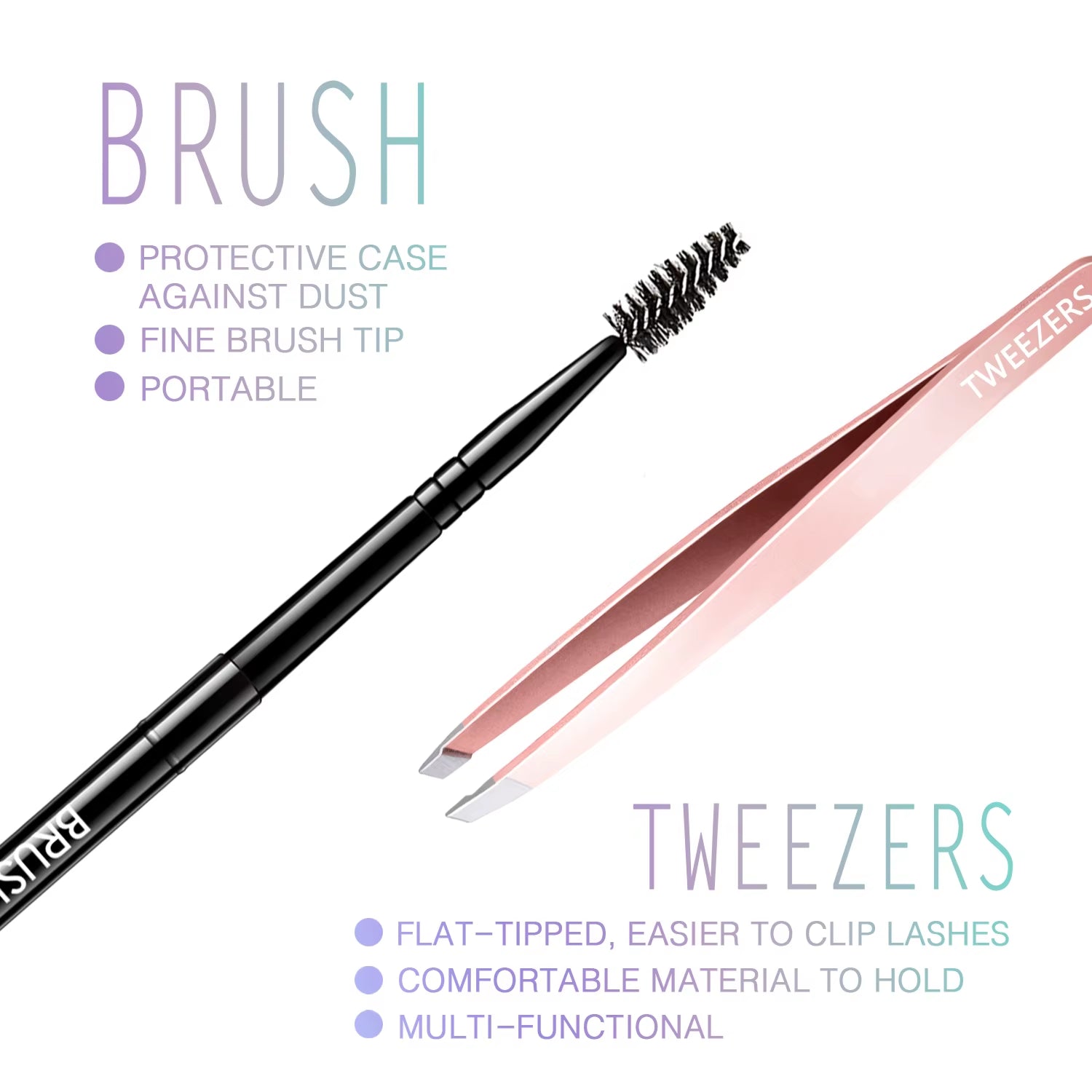 DIY Lash Clusters Eyelash Extension Kit Reusable Multipack 24 Bundle Clusters Eyelashes Black Glue Tweezers Brush Makeup Remover