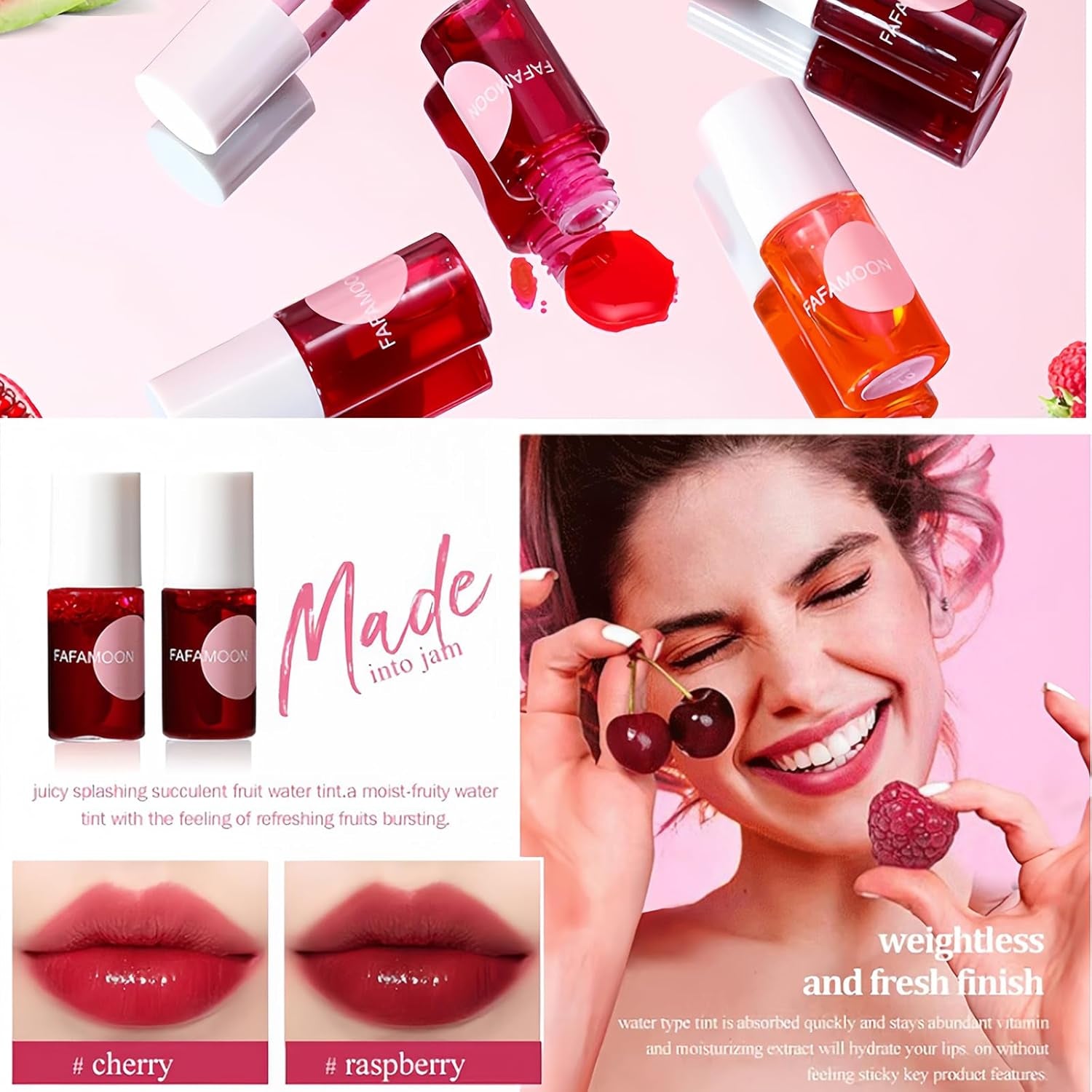 Macchia Colorata per Labbra Rossetto Liquido, Naturale Lucidalabbra a Lunga Tenuta, Korean Lip Tint Stain Waterproof E Idratanti, Matte Mini Liquide Lipstick, Trucco Sexy per Labbra.