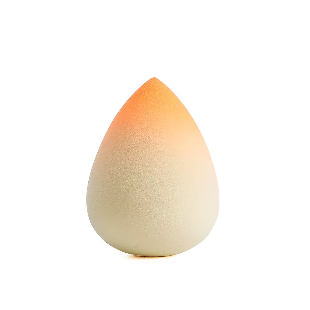 Makeup Sponge Gradient Color Egg Foundation Sponge Water Drop Shape Smooth Applying Cosmetic Peach Puff Powder Wet&Dry Dual Use