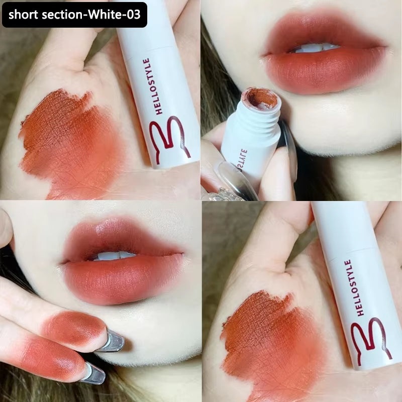 1/3Pcs Punk Gothic Black Matte Lipstick Brown Lip Satin Red Lip Tint Waterproof Sexy Liquid Liptsick Lip Gloss Korean Cosmetics