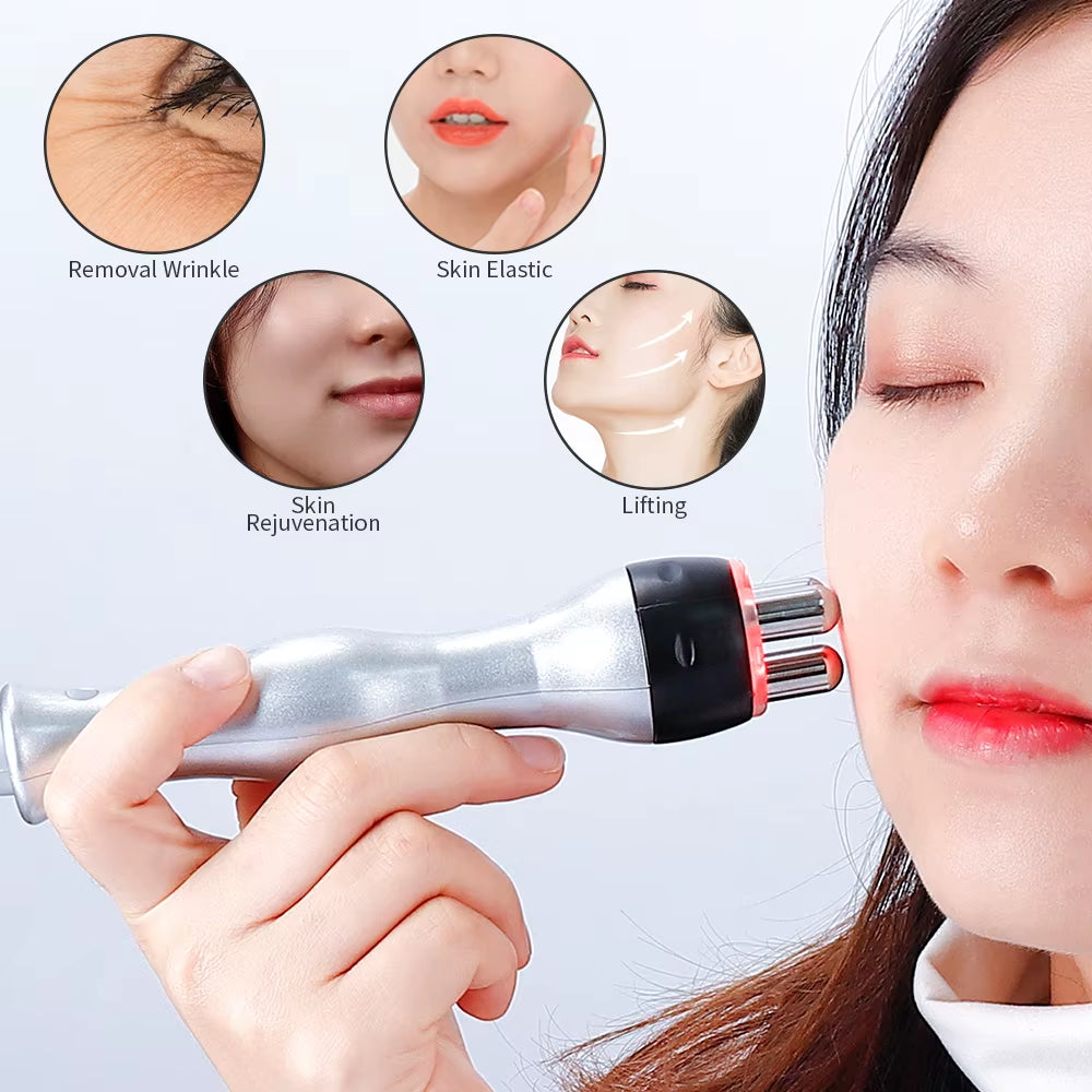 3Mhz RF Radio Frequency 2Heads Facial Lifting Machine Body Face Massager Wrinkle Removal Leg Butt Waist Tighten Device Antiaging