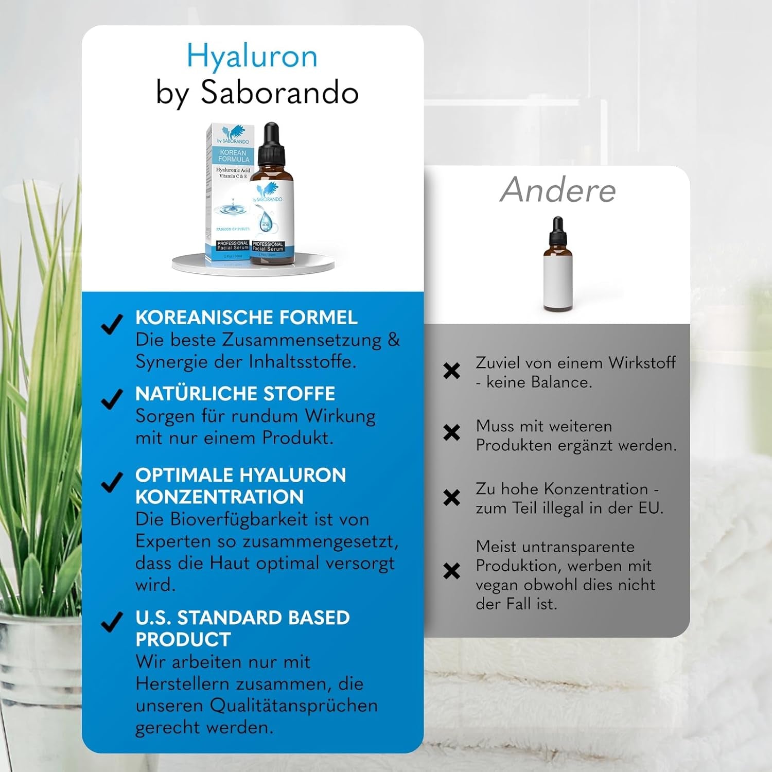 Korean Skincare by  | Cosmetici Coreani Ialuronico Siero Ad Alto Dosaggio + Collagene + Vitamina C Siero | Efficace Contro Le Rughe, anti Invecchiamento E Stimola La Formazione