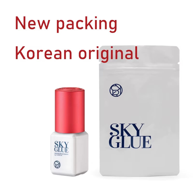5 Bottles SKY S+ Glue Fake Eyelash Extension Korea Original 5Ml Red Cap Beauty Health Lava Beauty Shop Makeup Tools Adhesive