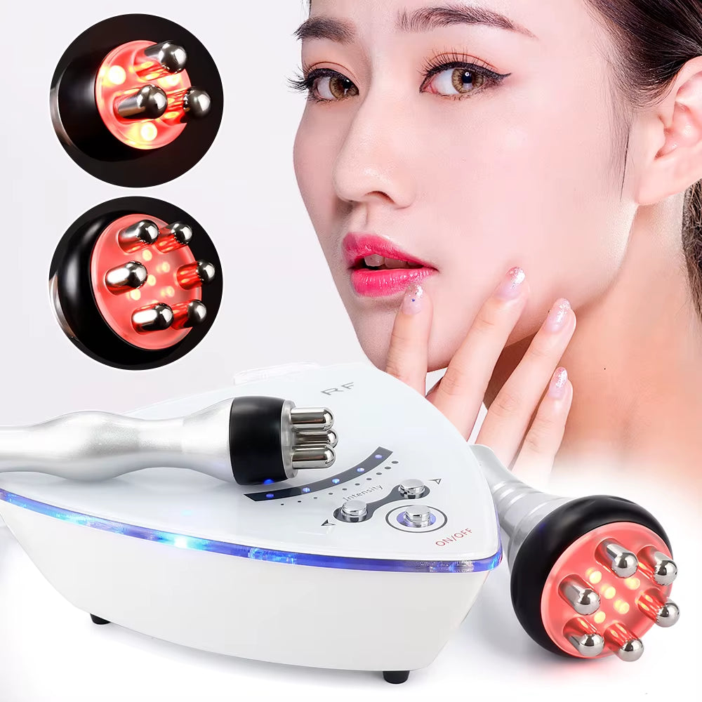 3Mhz RF Radio Frequency 2Heads Facial Lifting Machine Body Face Massager Wrinkle Removal Leg Butt Waist Tighten Device Antiaging