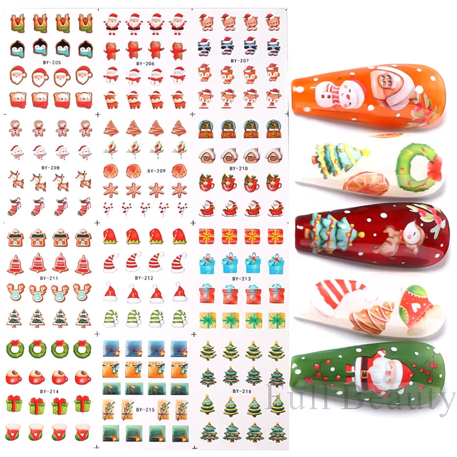 12Pcs Kawaii Cat Nail Water Sticker Anime Watercolor Design Foil for Nail Decals Cute Cartoon Watermark Transfer Manicure Slider