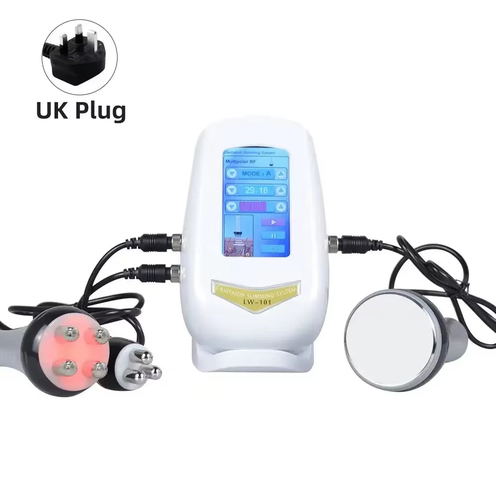 3 in 1 Portable Weight Loss Ultrasound Fat Cavitation System 40KHZ Body Slimming Machine Skin Tigentening Care Beauty Equipment