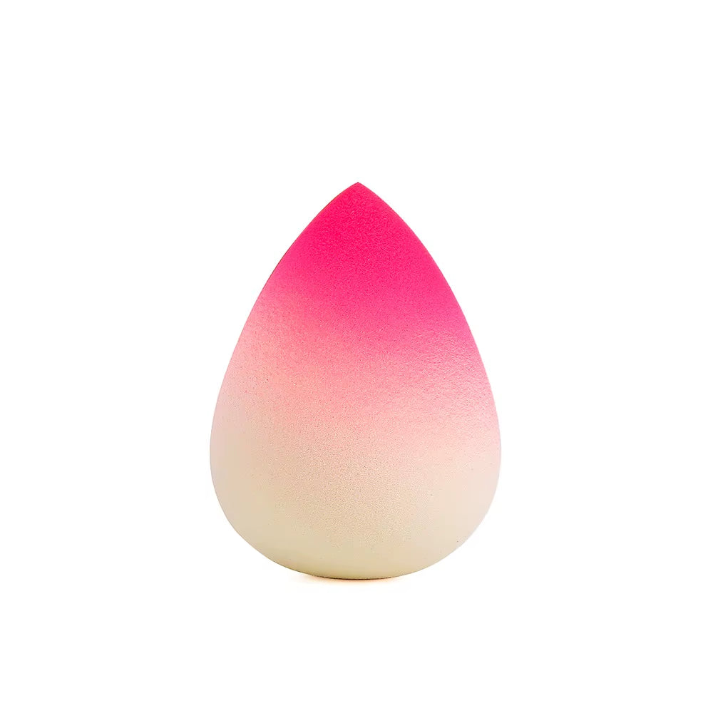 Makeup Sponge Gradient Color Egg Foundation Sponge Water Drop Shape Smooth Applying Cosmetic Peach Puff Powder Wet&Dry Dual Use