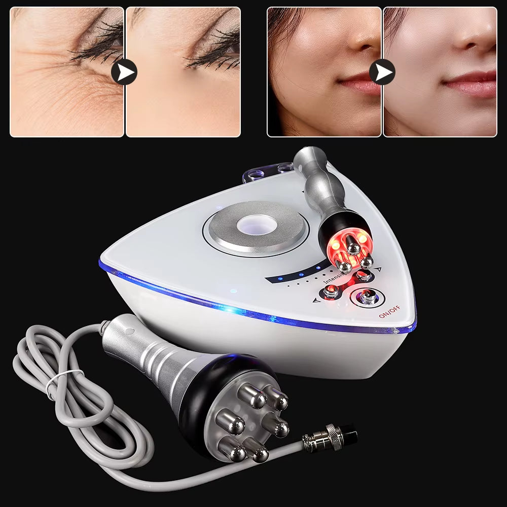 3Mhz RF Radio Frequency 2Heads Facial Lifting Machine Body Face Massager Wrinkle Removal Leg Butt Waist Tighten Device Antiaging