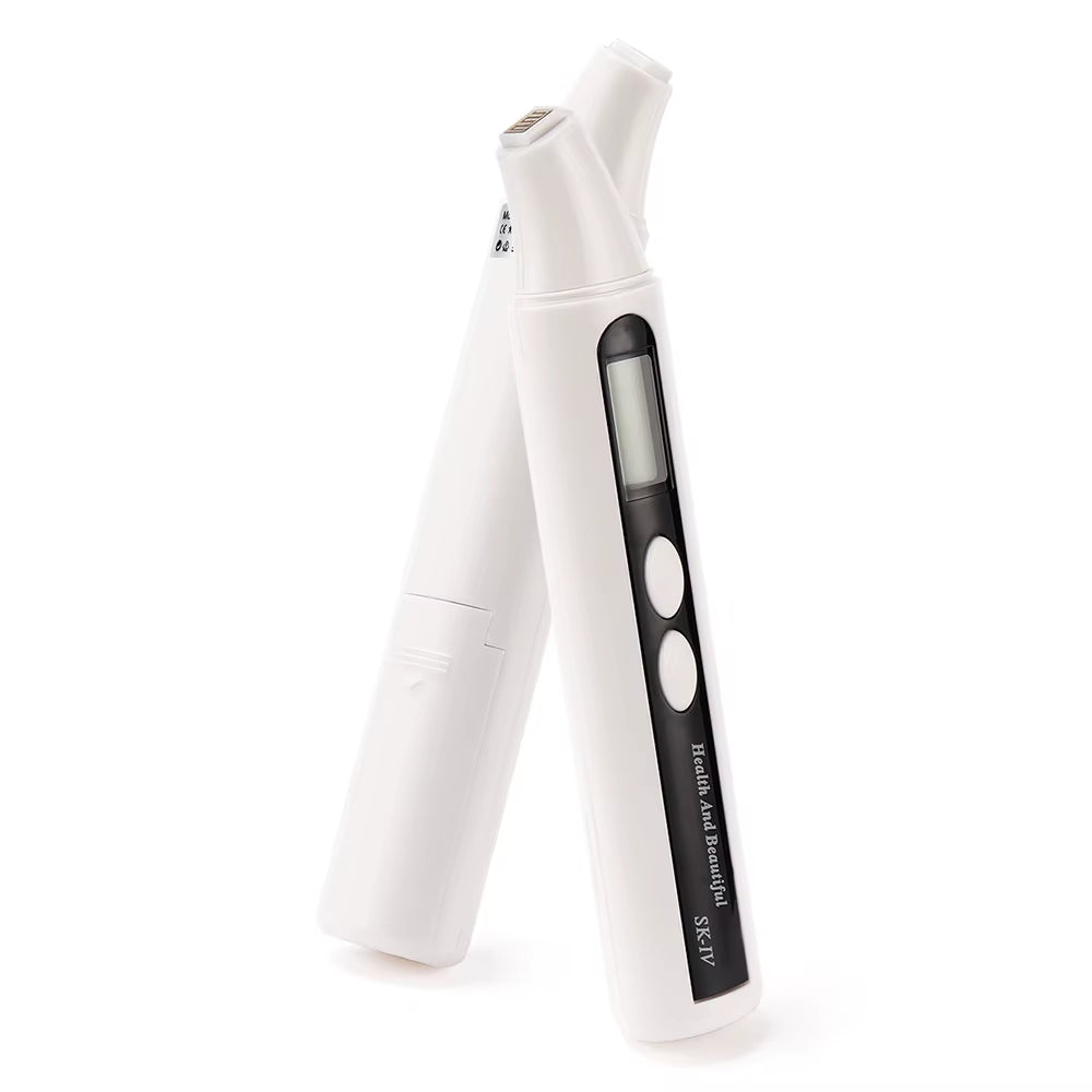 LCD Display Skin Analyzer Skin Moisture Tester Skin Oil Test Meter Facial Skin Moisture&Oil Content Analyzer for Forehead Cheek