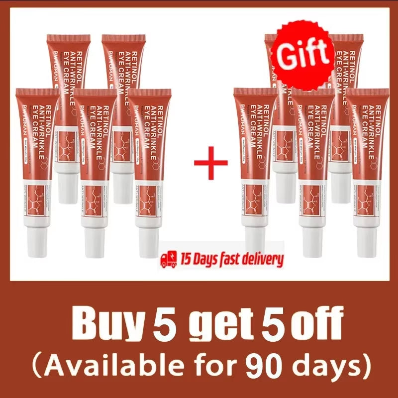 Retinol Wrinkle Removal Cream Fade Face Eye Fine Line Instant anti Aging Whitening Anti-Wrinkle Dark Circles Dismiss Cream 30G