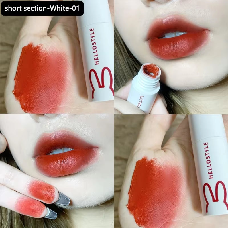 1/3Pcs Punk Gothic Black Matte Lipstick Brown Lip Satin Red Lip Tint Waterproof Sexy Liquid Liptsick Lip Gloss Korean Cosmetics