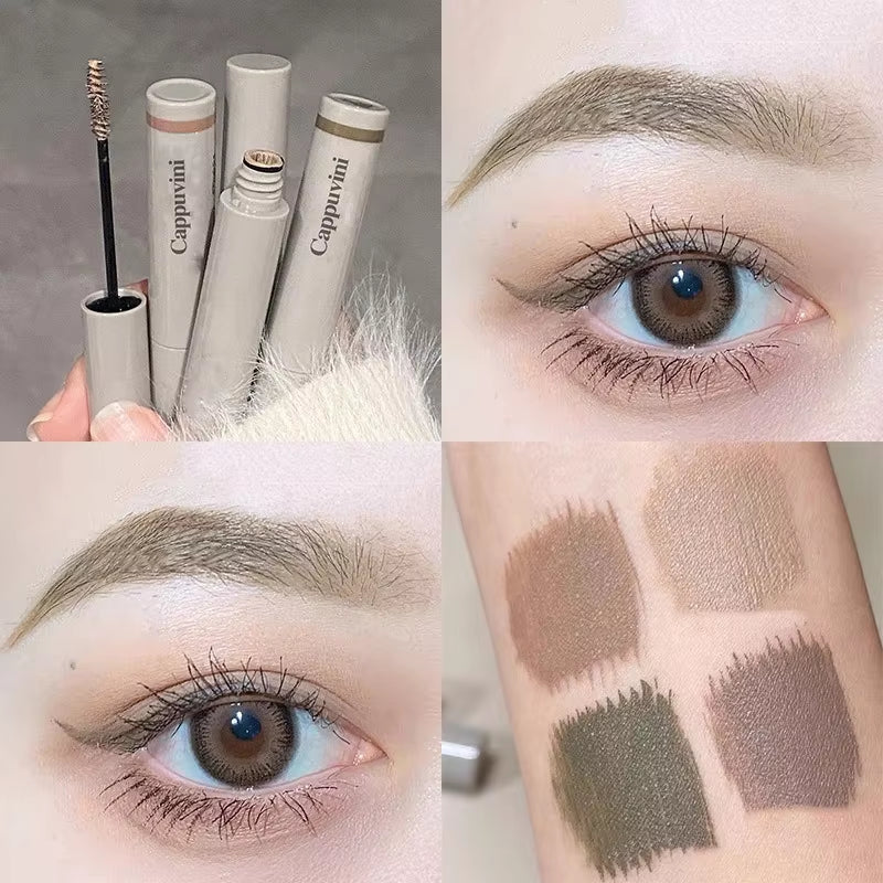 Cocoa Brown Eyebrow Tint Cream Waterproof Natural Eyebrow Tattoo Cream Light Color Eyebrows Make up Smooth Fluff Brow Dye Pencil