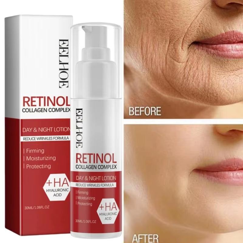 Retinol Wrinkle Remover Face Set Instant Firming Lifting Anti-Aging Serum Fade Fine Lines Whitening Korean Skin Care Product New