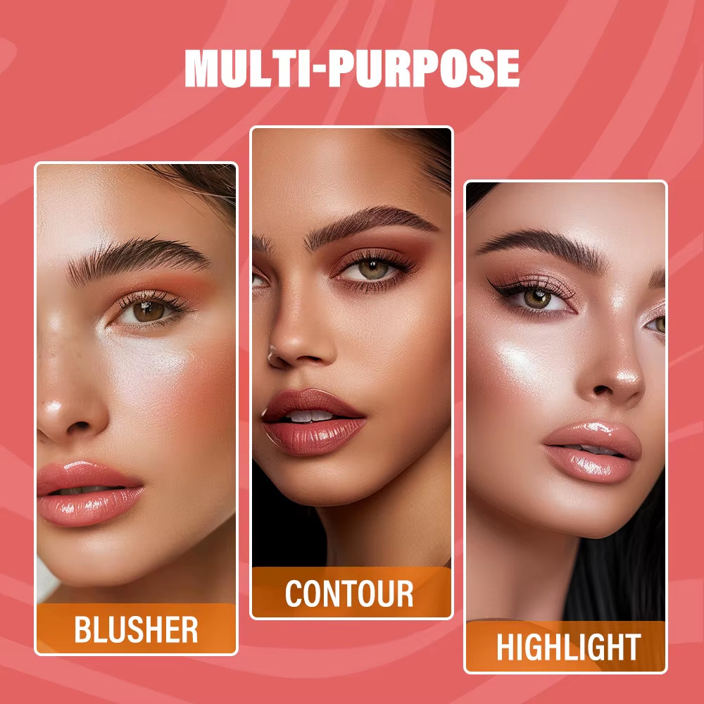 Butter Bronzer Cream Women Waterproof Genteel Girl Nude Makeup Silky Shimmer Monochrome Blush Korean Face Cosmetics