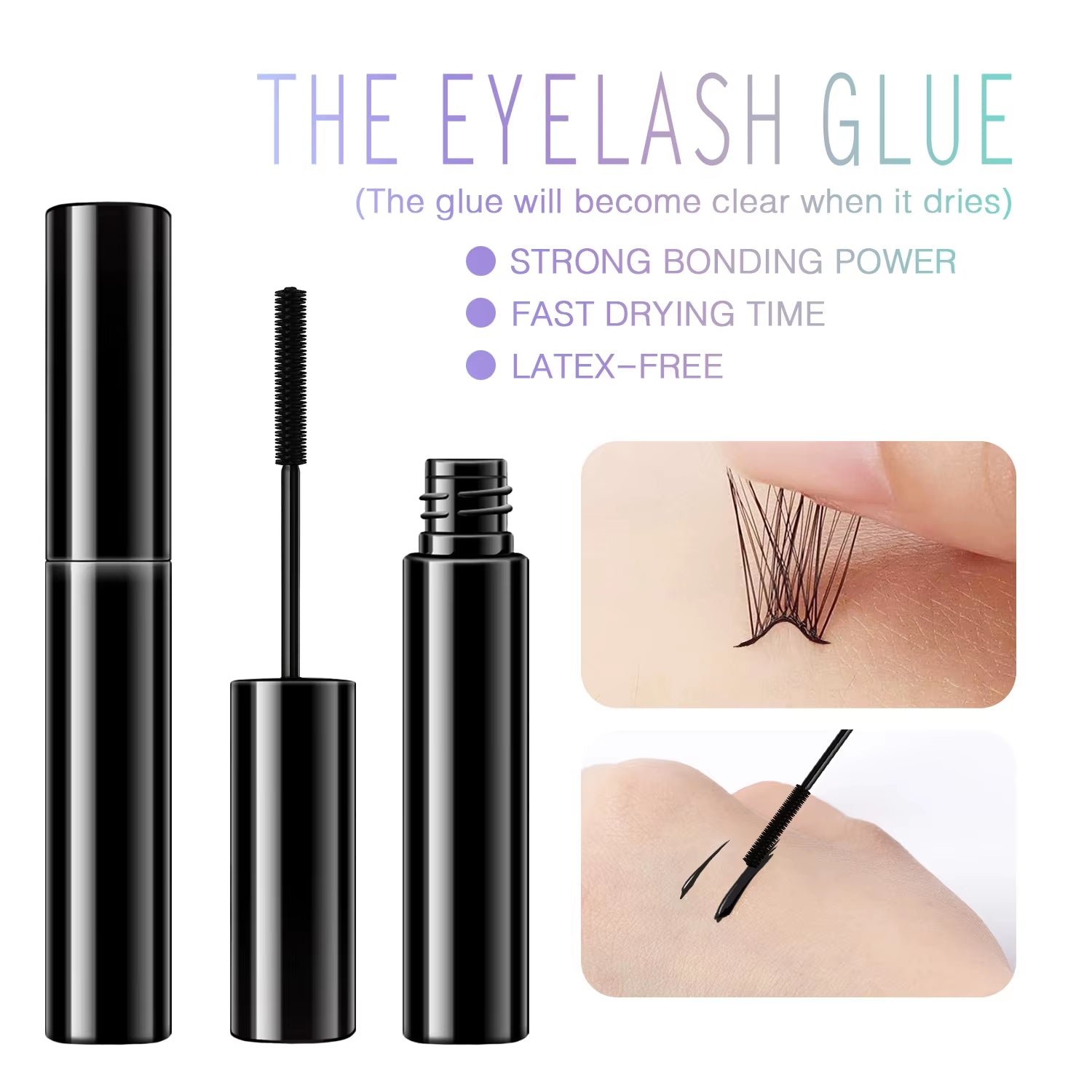 DIY Lash Clusters Eyelash Extension Kit Reusable Multipack 24 Bundle Clusters Eyelashes Black Glue Tweezers Brush Makeup Remover