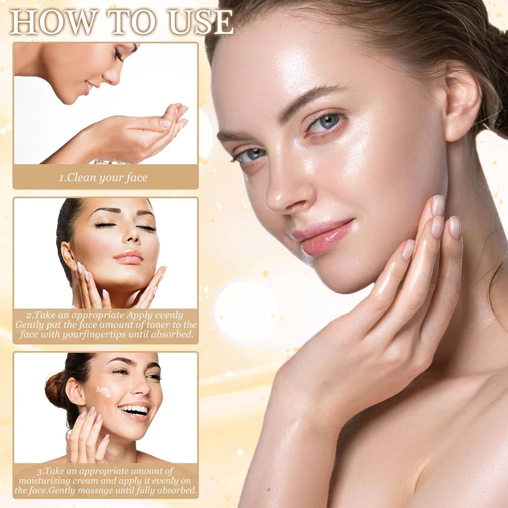 Rice Toner E Rice Cream, Korean Rice Extracts, Idratante Al Riso, Toner Korean Skincare, per Riparare La Barriera Cutanea, Idratante, anti Età, per Pelli Secche E Sensibili