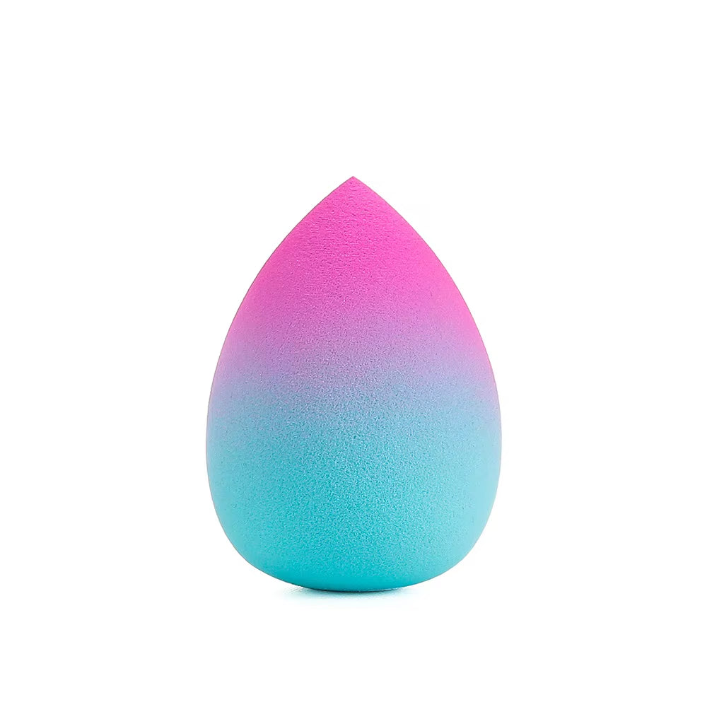 Makeup Sponge Gradient Color Egg Foundation Sponge Water Drop Shape Smooth Applying Cosmetic Peach Puff Powder Wet&Dry Dual Use