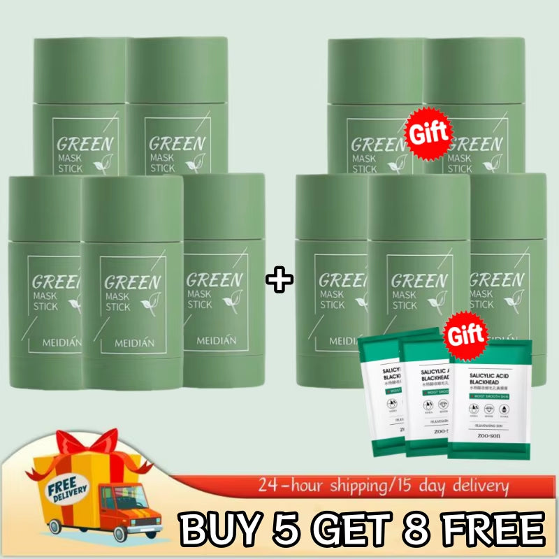 Blackhead Remover Acne Skincare Green Tea Mask Deep Clean Stick Mask Facial Dispel Acne Blemish Shrink Pore Skin Exfoliate Cream