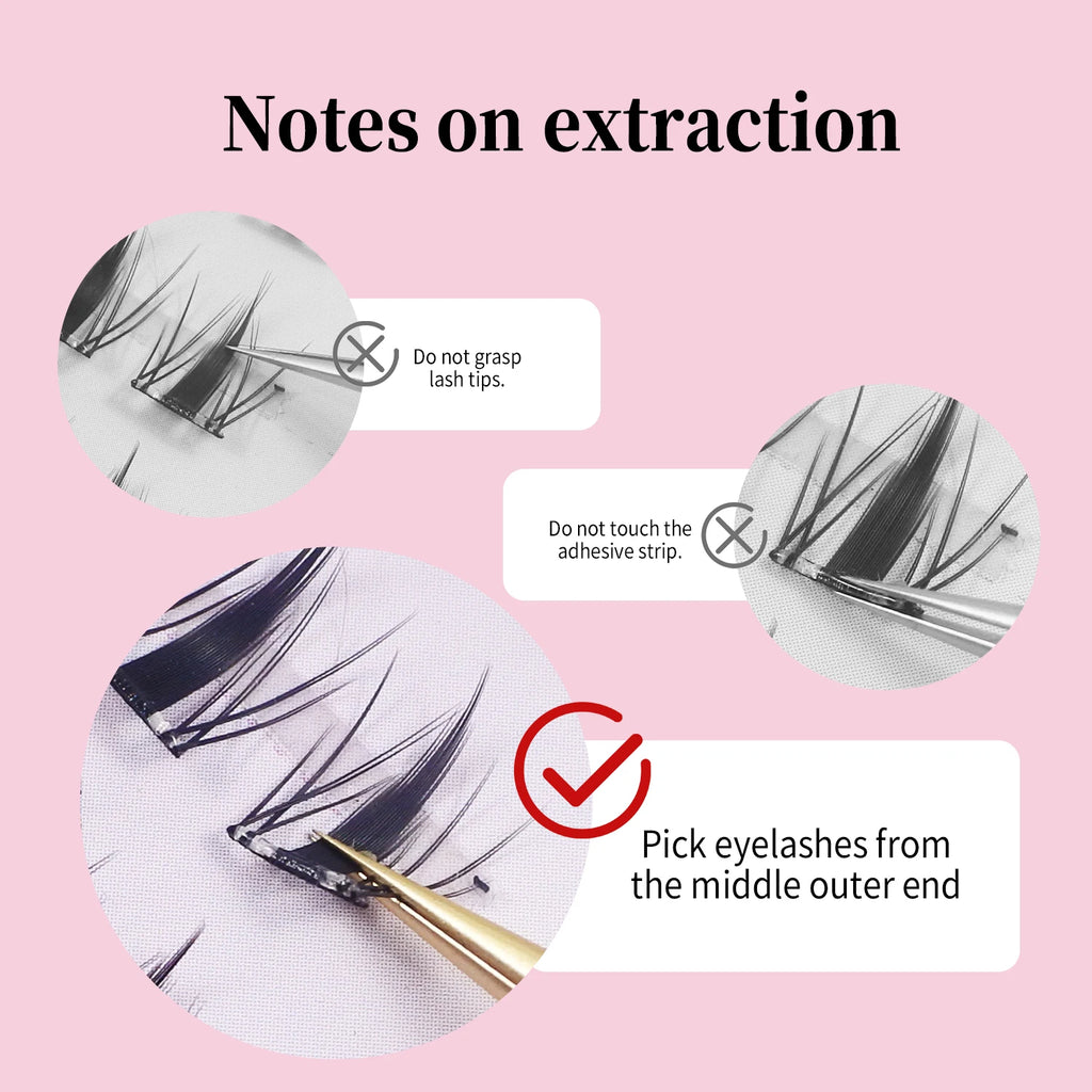 Manga Lashes Self Adhesive Lash Clusters No Glue Needed Natural Wispy Individual Lashes Korean Makeup