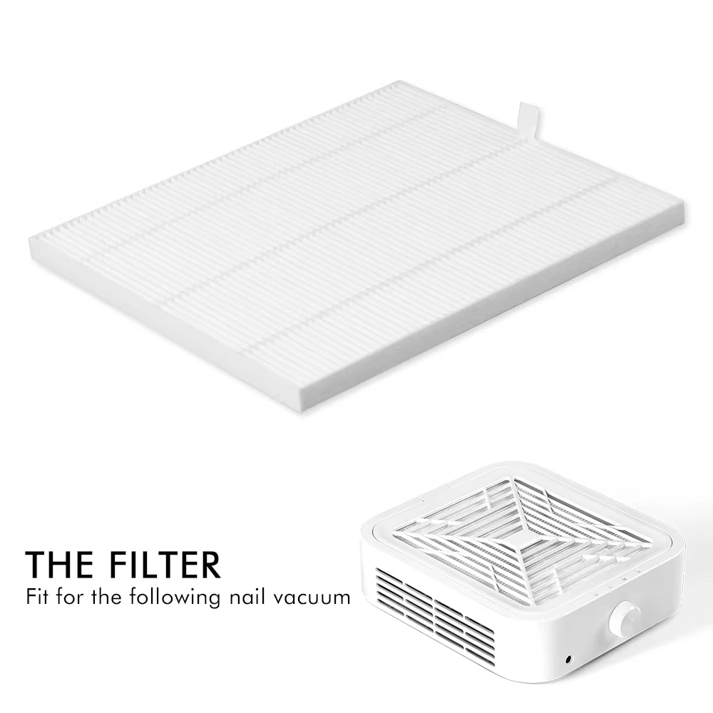 Replacement Filter Nail Vacuum Cleaner Filter for 120W Nail Dust Collector Filter Brushless Nail Dust Extractor Original Filter
