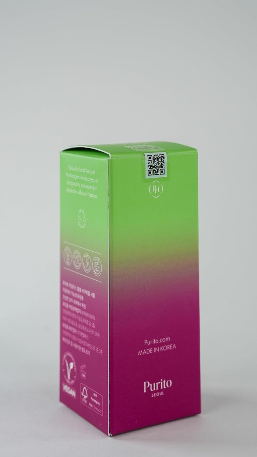 Seul Timeless Bloom Bakuchiol Siero Coreano Jeju Hydrangea, per Pelli Sensibili, Ampoule, Fine Line Reduction, Siero Viso Anti-Invecchiamento, K-Beauty, 30 Ml