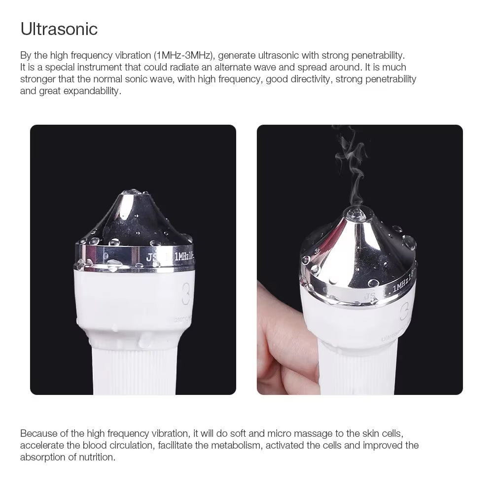 Ultrasonic Women Skin Care Whitening Freckle Removal High Frequency Lifting Skin anti Aging Beauty Facial Machine
