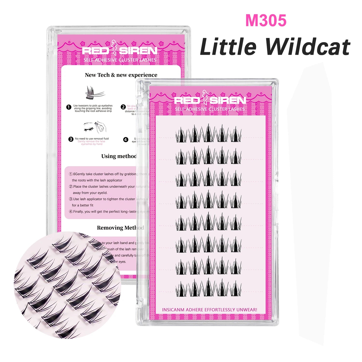 Manga Lashes Self Adhesive Lash Clusters No Glue Needed Natural Wispy Individual Lashes Korean Makeup