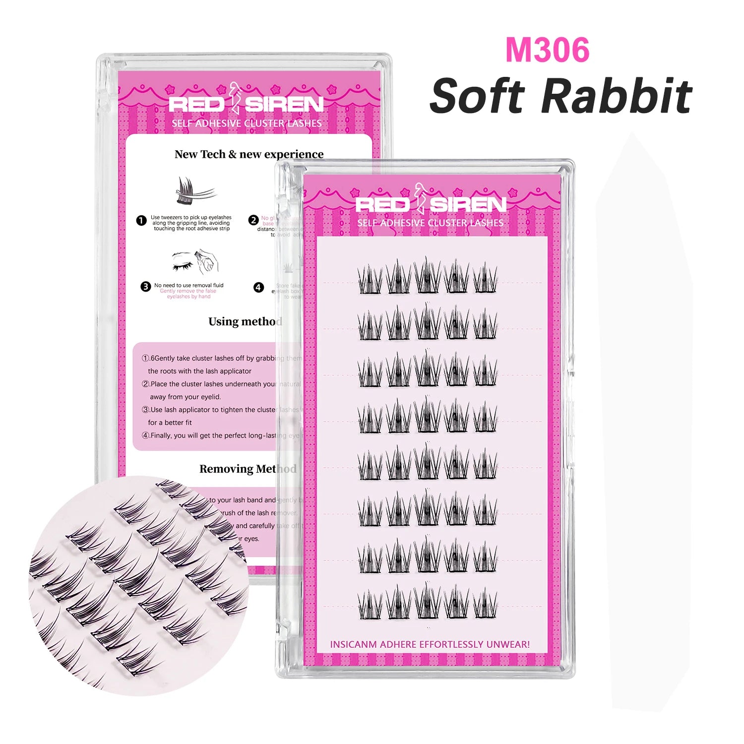 Manga Lashes Self Adhesive Lash Clusters No Glue Needed Natural Wispy Individual Lashes Korean Makeup