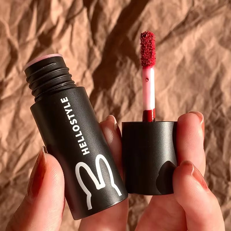 1/3Pcs Punk Gothic Black Matte Lipstick Brown Lip Satin Red Lip Tint Waterproof Sexy Liquid Liptsick Lip Gloss Korean Cosmetics