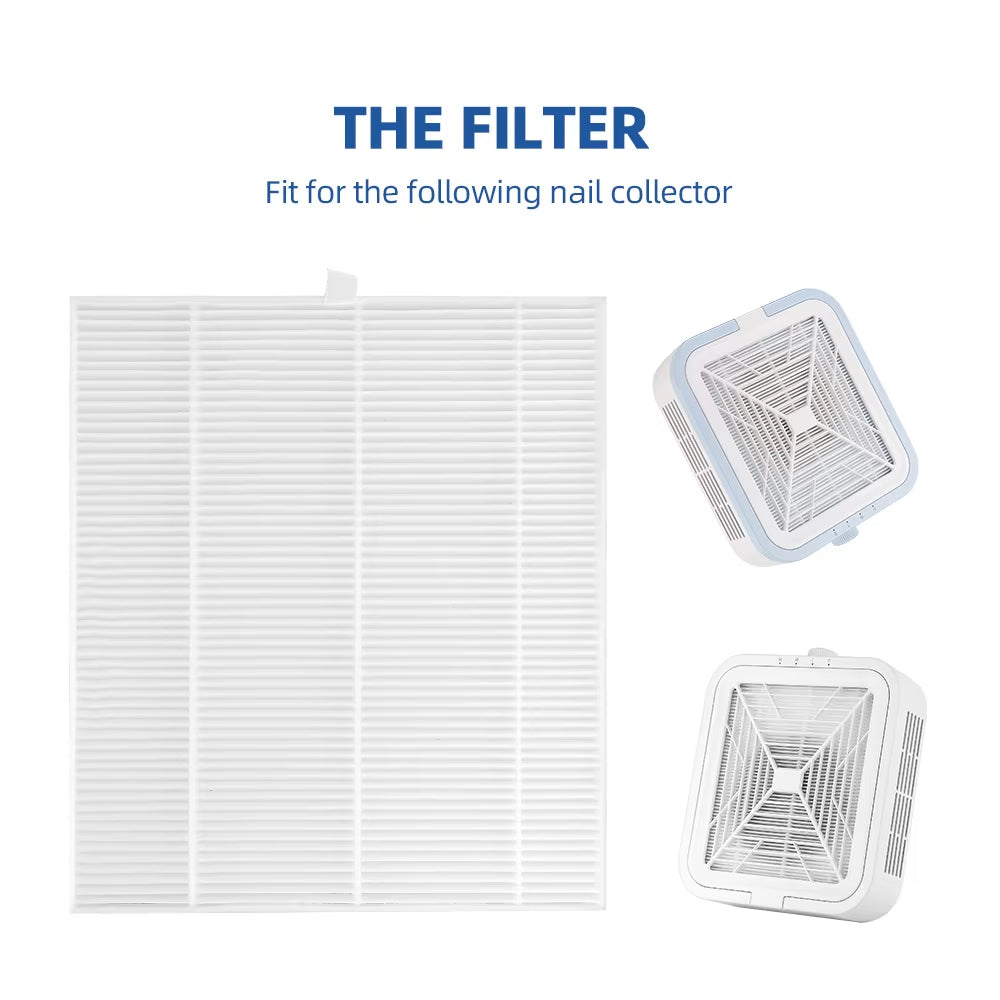 Replacement Filter Nail Vacuum Cleaner Filter for 120W Nail Dust Collector Filter Brushless Nail Dust Extractor Original Filter