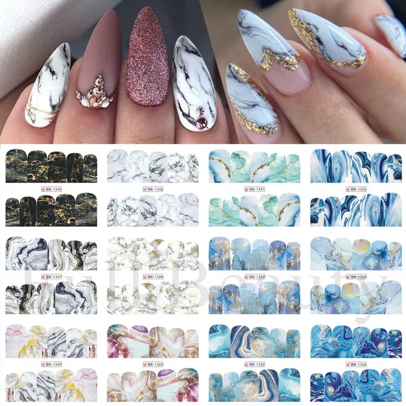 12Pcs Kawaii Cat Nail Water Sticker Anime Watercolor Design Foil for Nail Decals Cute Cartoon Watermark Transfer Manicure Slider