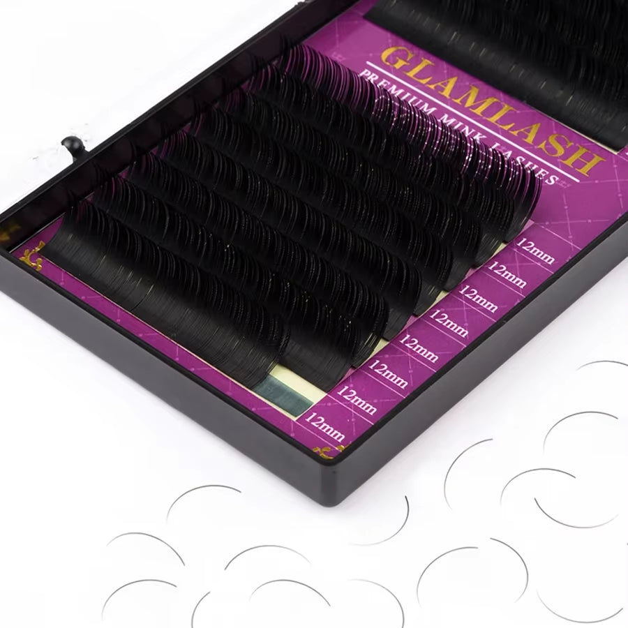 Wholesale 16Rows High Quality Mink Synthetic Eyelash Single Natural Eyelashes Fake False Eye Lash Make Up