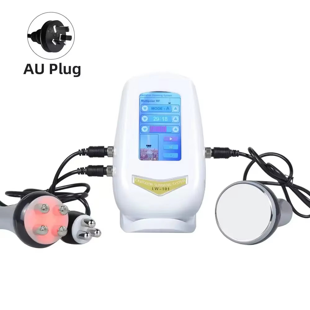 3 in 1 Portable Weight Loss Ultrasound Fat Cavitation System 40KHZ Body Slimming Machine Skin Tigentening Care Beauty Equipment