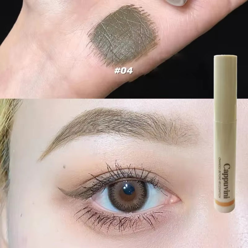Cocoa Brown Eyebrow Tint Cream Waterproof Natural Eyebrow Tattoo Cream Light Color Eyebrows Make up Smooth Fluff Brow Dye Pencil