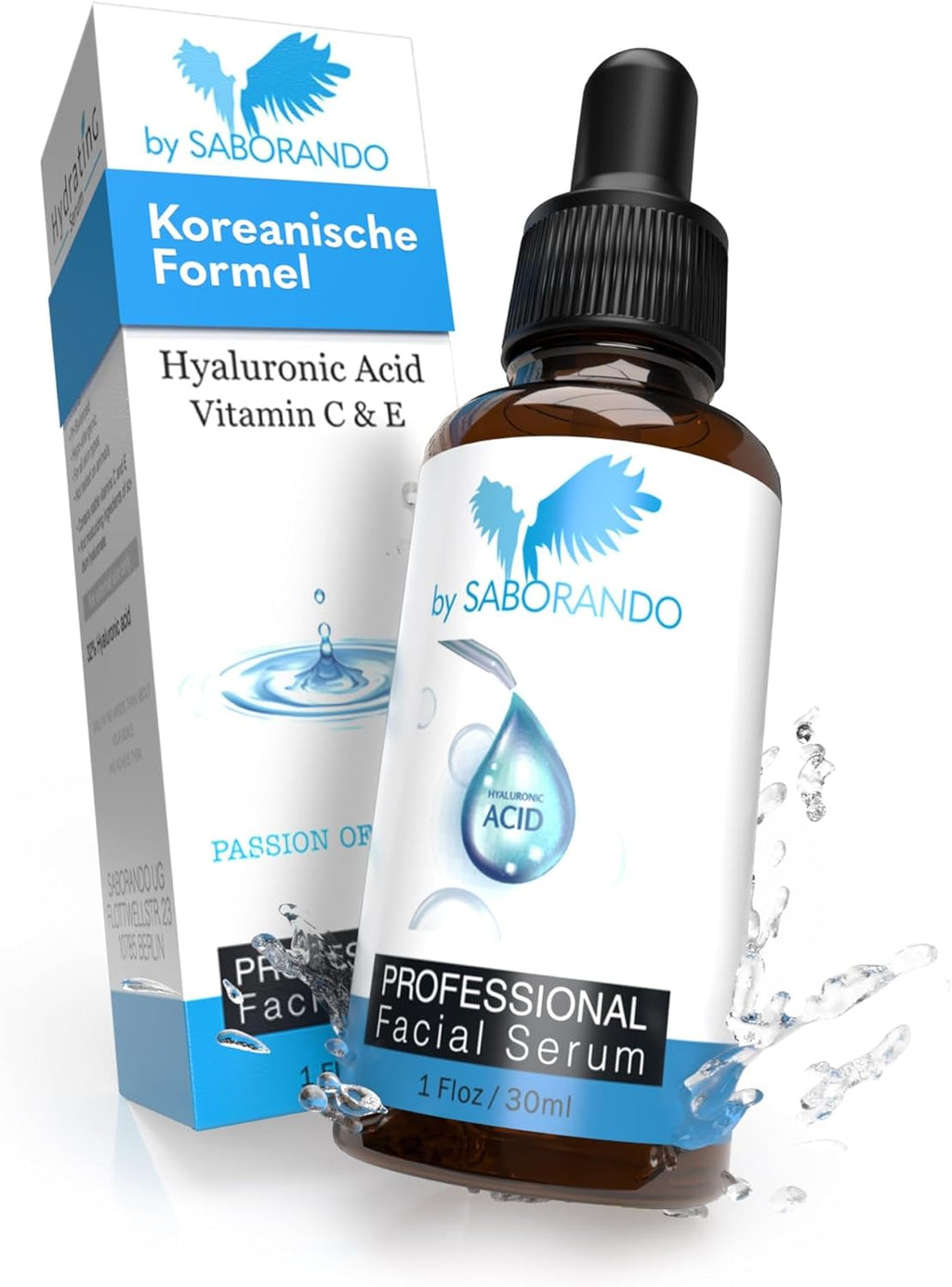 Korean Skincare by  | Cosmetici Coreani Ialuronico Siero Ad Alto Dosaggio + Collagene + Vitamina C Siero | Efficace Contro Le Rughe, anti Invecchiamento E Stimola La Formazione