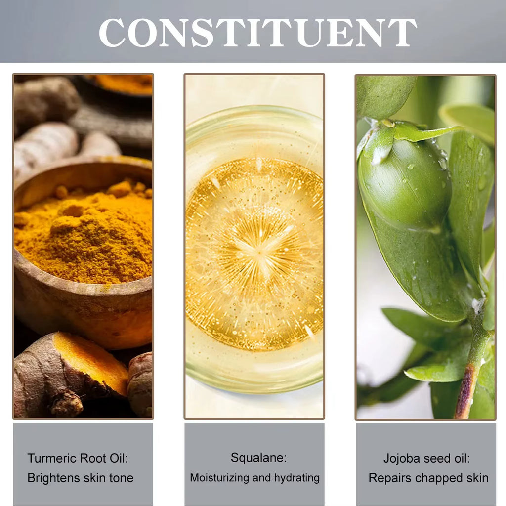 Turmeric Remove Dark Lip Balm Lighten Melanin Exfoliating Lip Oil Fade Lip Line Dead Skin Moisturizing Brighten Repair Lip Care